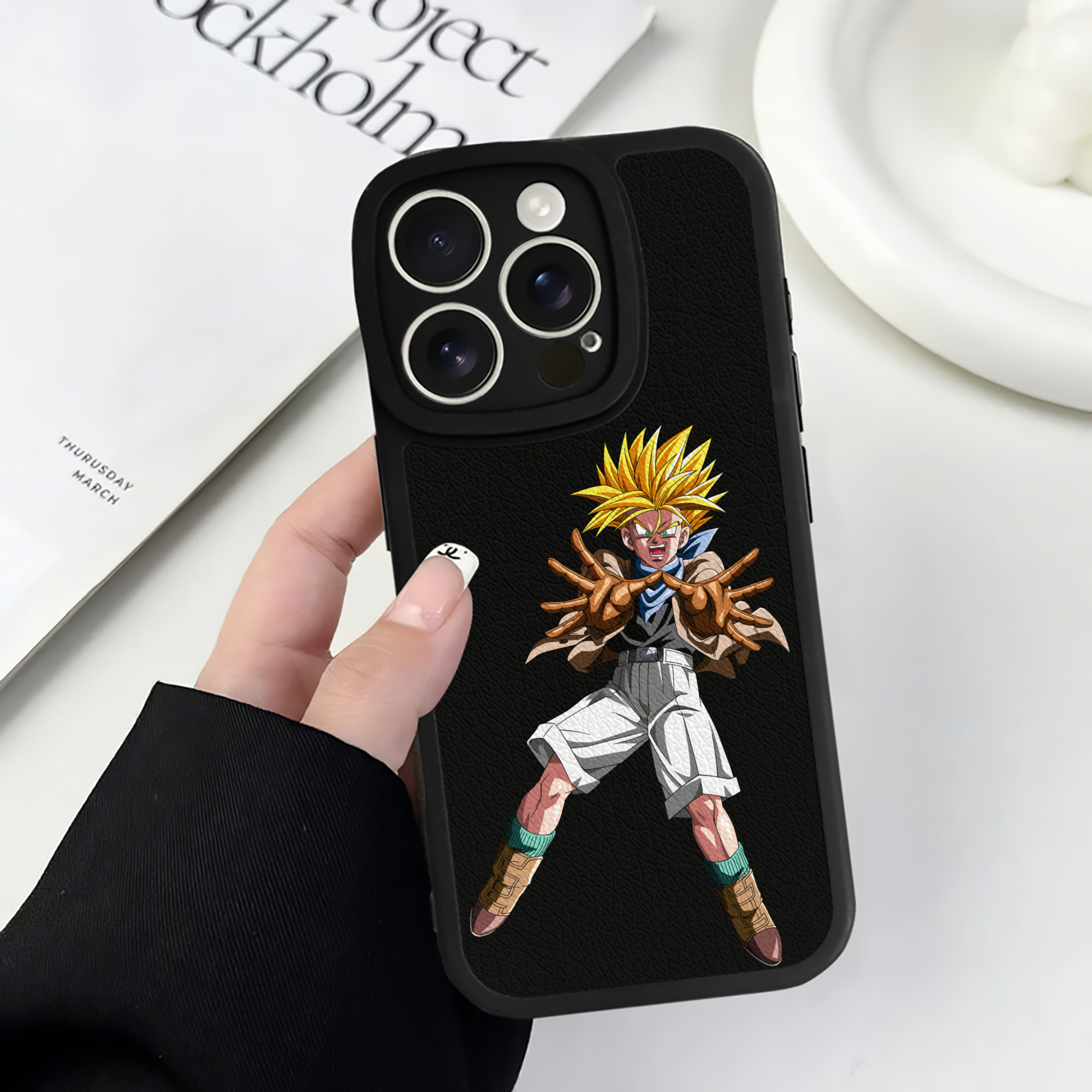 （画像用） ドラゴンボール DRAGON BALL 【iPhone 16シリーズ対応】シリコンスマホケース（レザー調） 材質：シリコン